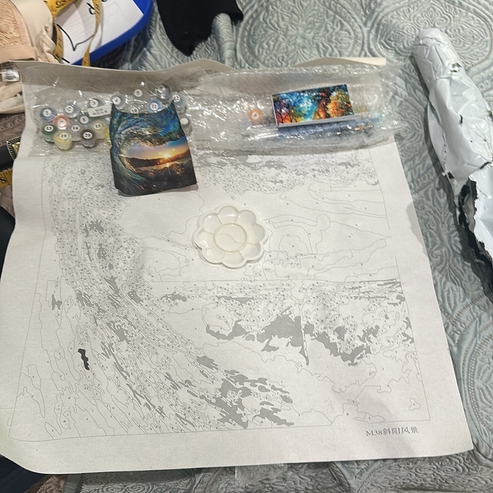 2 paint by number canvas painting NEW - Picture 3 of 3